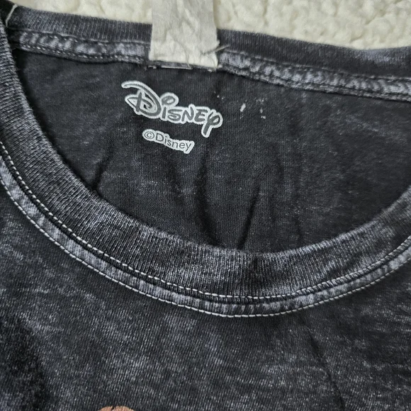 Disney Princess Graphic Acid Wash Cropped T-Shirt Size XL - Picture 4 of 9